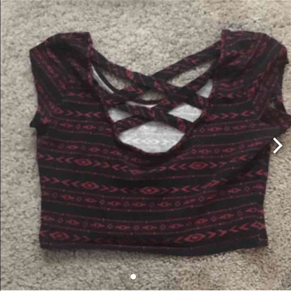 Tribal Print Crop Top