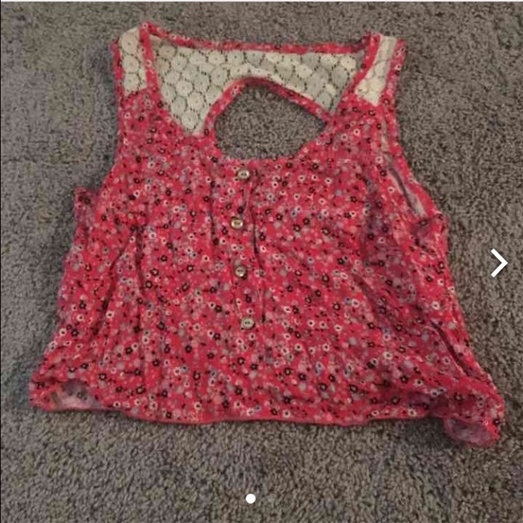 Charlotte Russe Floral Crop Top