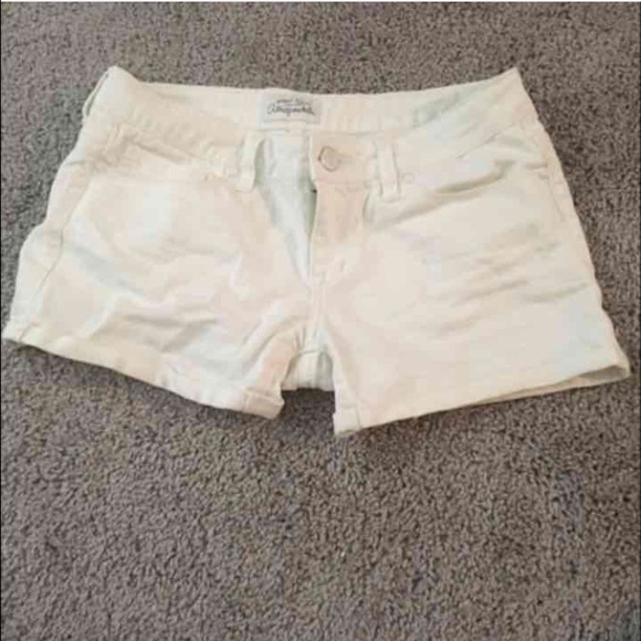 White Denim Shorts