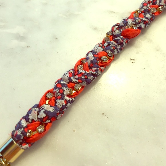 BNWT J. Crew floral rope bracelet