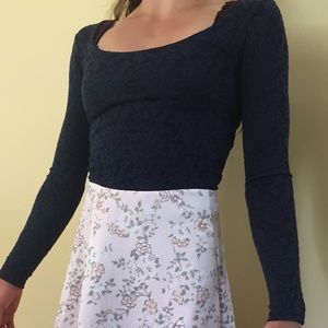 American Eagle lace crop top