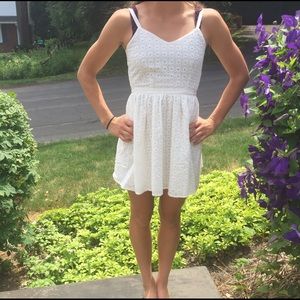 White lace dress