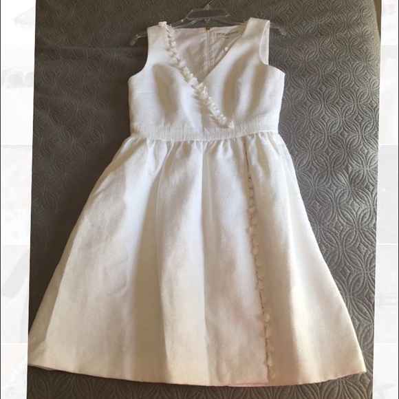 White Trina Turk Tassel Dress