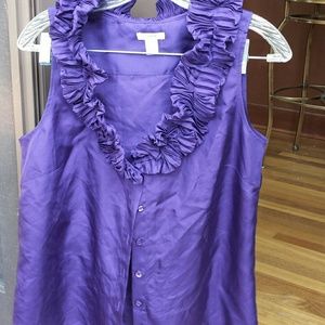 J Crew ruffled top