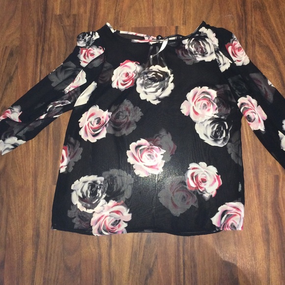 LC Lauren Conrad floral top small