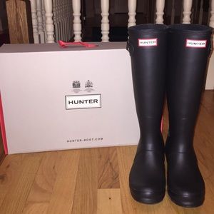 Matte black Hunter Boots