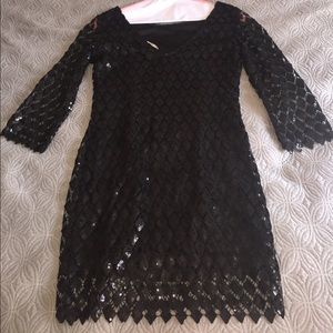Sequin Diamond Sleeve dress