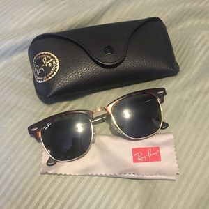 Ray-Ban Clubmaster Brown Sunglasses