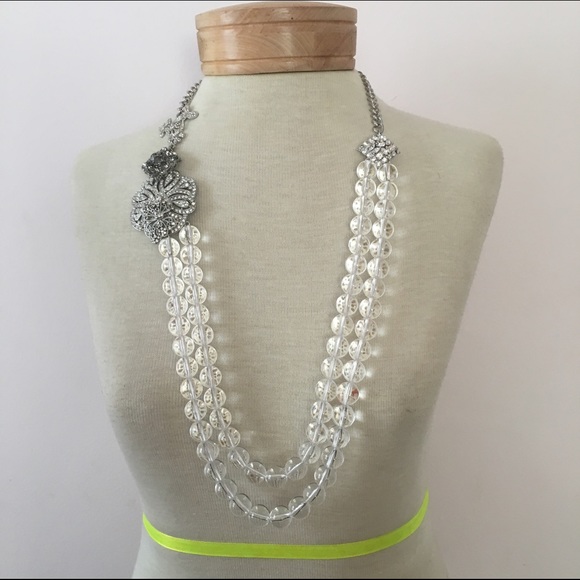 💍 Lee Angel Beaded Rhinestone Necklace