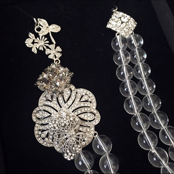 💍 Lee Angel Beaded Rhinestone Necklace - Picture 3 of 3