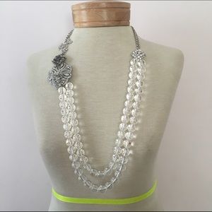💍 Lee Angel Beaded Rhinestone Necklace