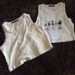 Brandy Melville cropped tanks