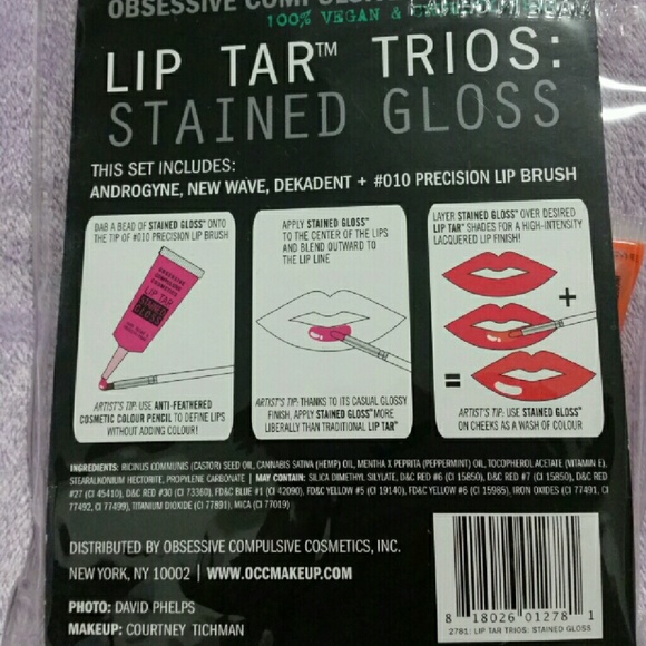 OBSESSIVE COMPULSIVE COSMETICS Lip Tar Trios - Picture 2 of 2