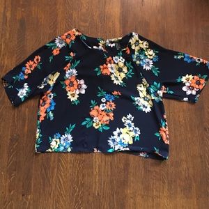 Forever 21 floral crop top