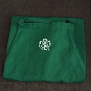Green Starbucks apron