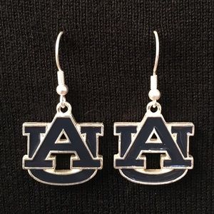 Auburn Earrings blue with silver trim