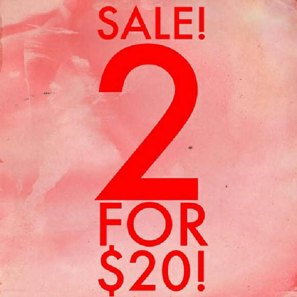 Any 2 items under $20 you get both for $20