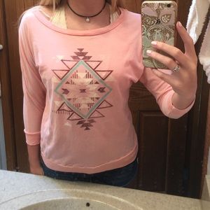 Coral quarter-sleeve