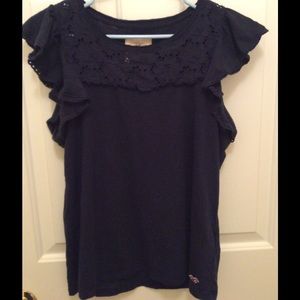 Hollister ruffled blouse