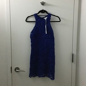 Nasty Gal blue lace dress size small