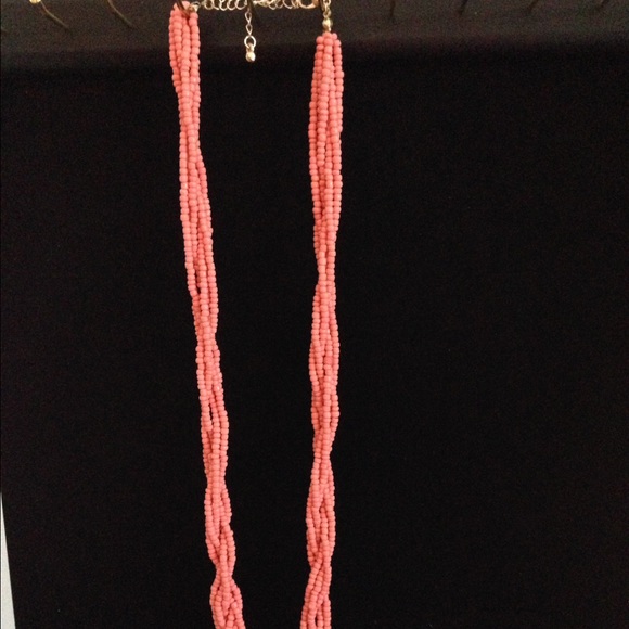 coral beaded necklace
