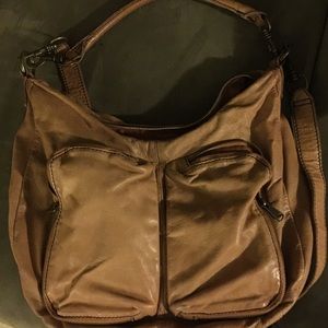 Slouchy hobo with crossbody strap