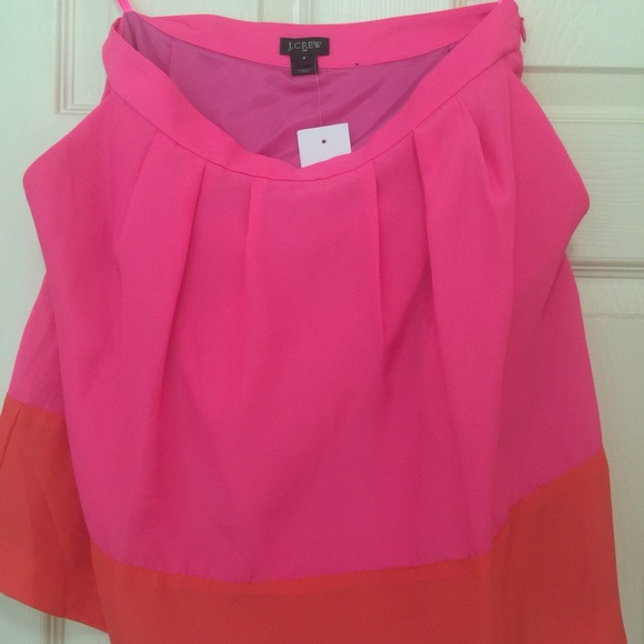 NWT jcrew hot pink skirt with pockets