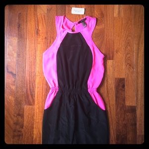 Forever21 Romper Black and Pink