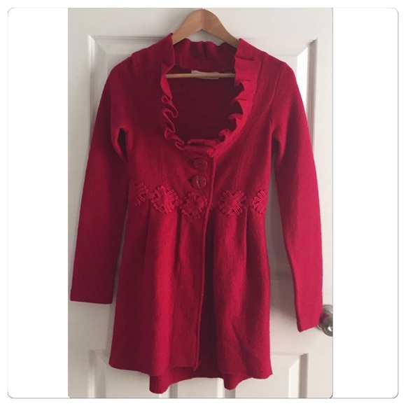 🚫Sold🚫Anthropologie Alice In Autumn Sweatercoat - Picture 2 of 4