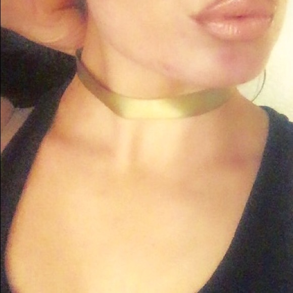 Olive green choker