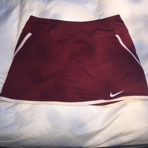Red Nike Tennis Skirt