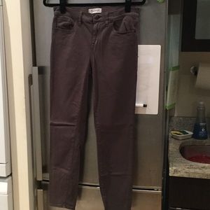 Dark grey madewell skinny jeans size 29