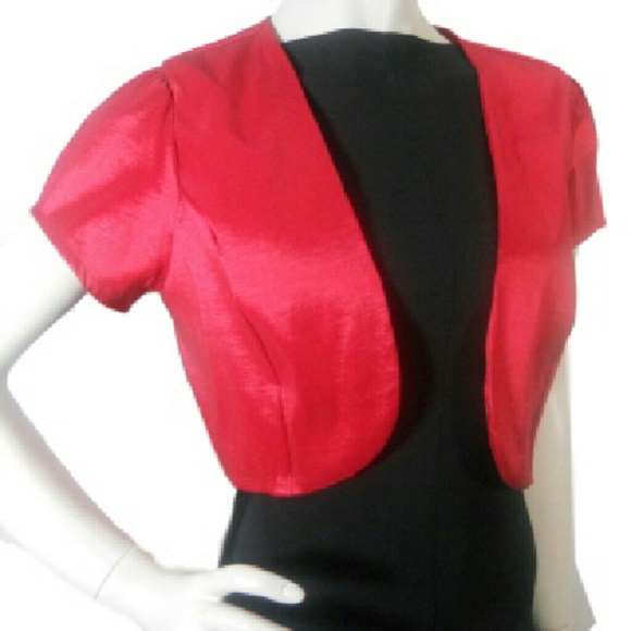 Red. Dressy Taffeta Shrug