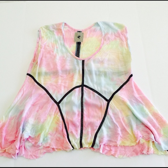 Nasty Gal Tops - One Teaspoon Dirty Cash Sorbet Top, size small
