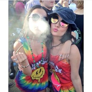 "have a nice trip" tye dye tank