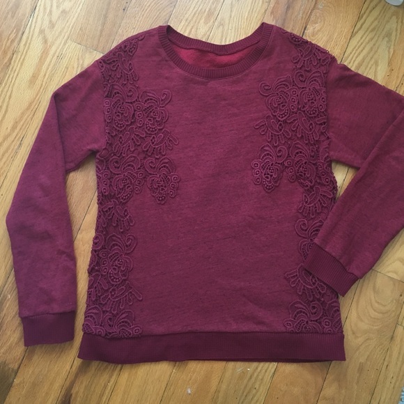 Oysho Sweatshirt with lace detail - Picture 1 of 3