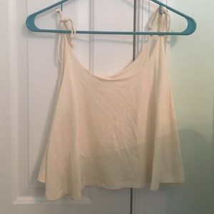 Basic tie sleeve tank super cute