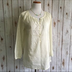 🔹 BOGO 🔹J. Crew Embroidered Linen Tunic