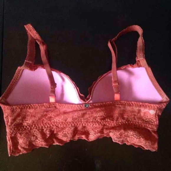 XS Rust orange medallion pushup bralette - Picture 3 of 4