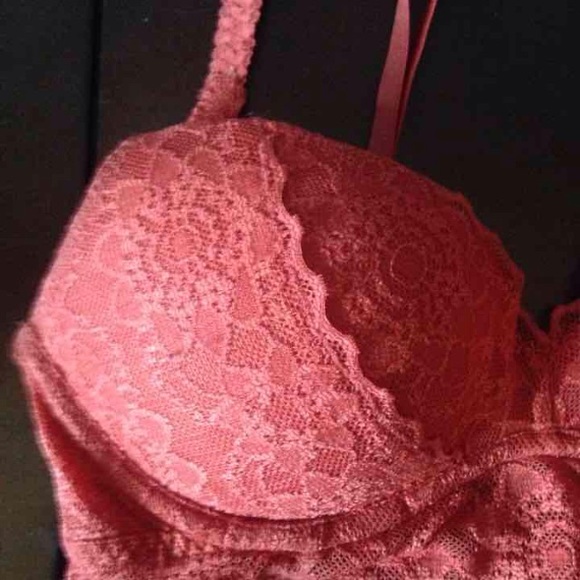 XS Rust orange medallion pushup bralette - Picture 4 of 4