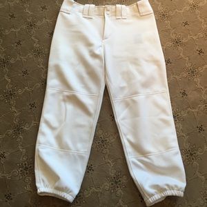 White softball pants