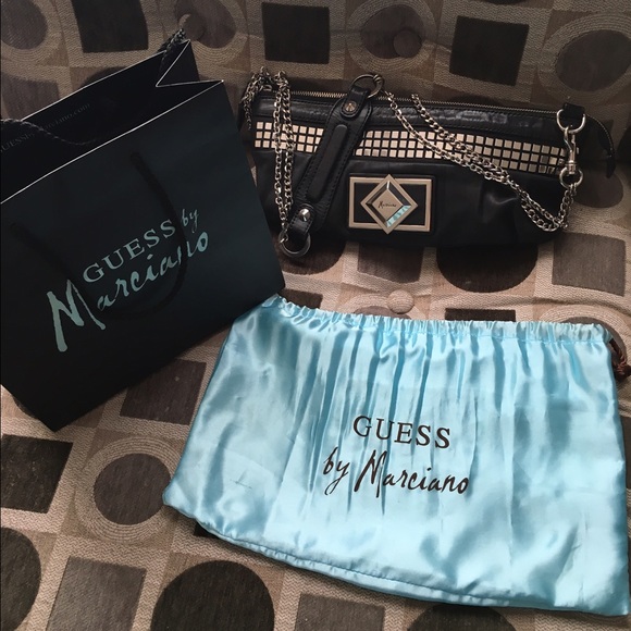 Leather Marciano evening bag/clutch
