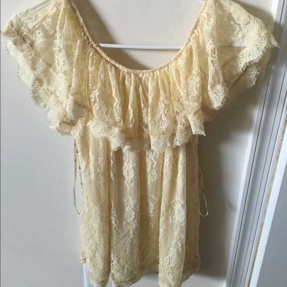 Forever 21 cream blouse