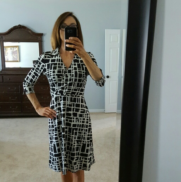 Black and White print dress