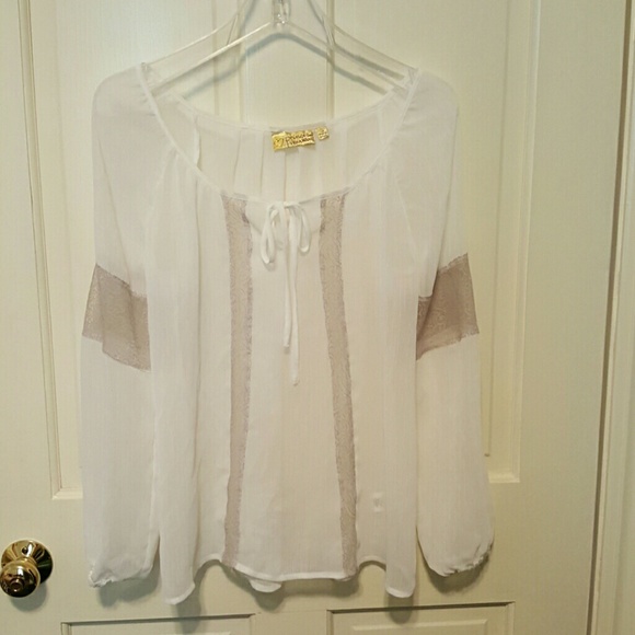 (SOLD) Boho peasant blouse