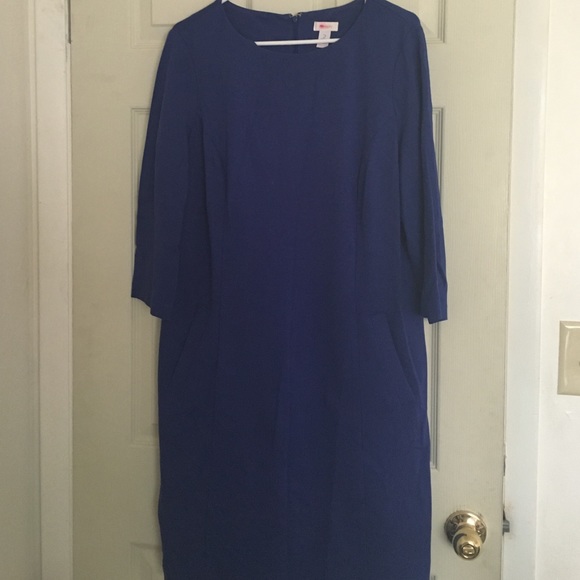 A comfortable blue dress.