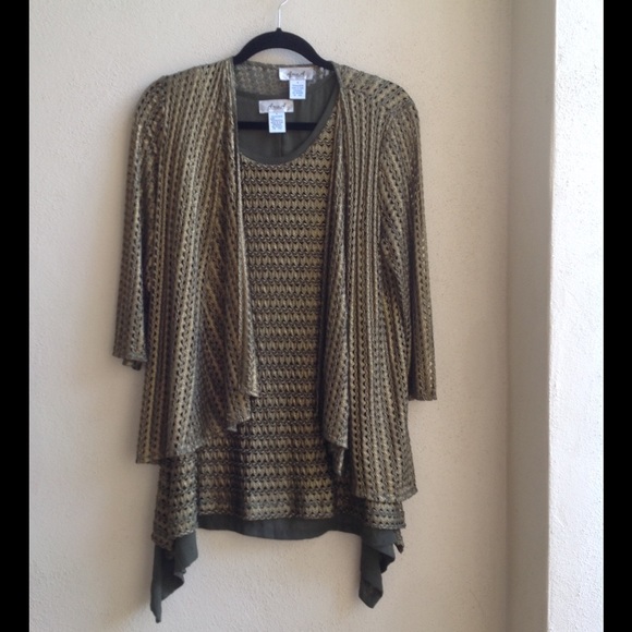 Tank top with a cover up . Both small