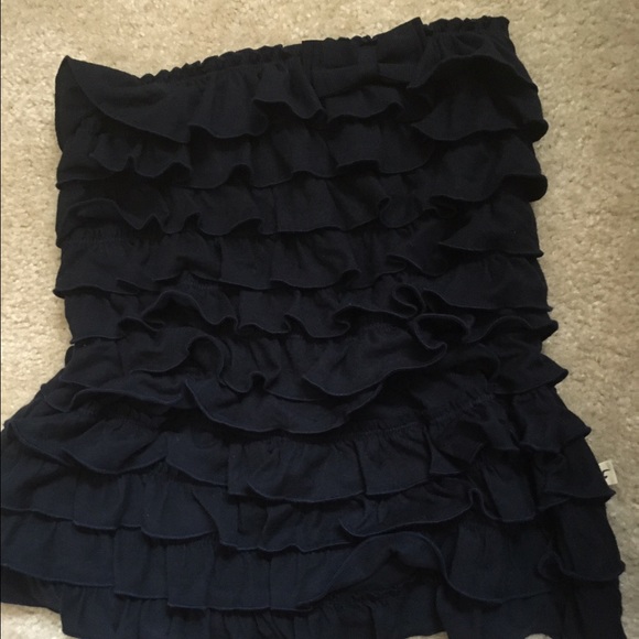 Strapless ruffled blouse from Hollister