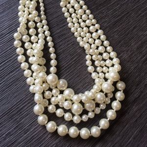 Multi-Strand Pearl Necklace