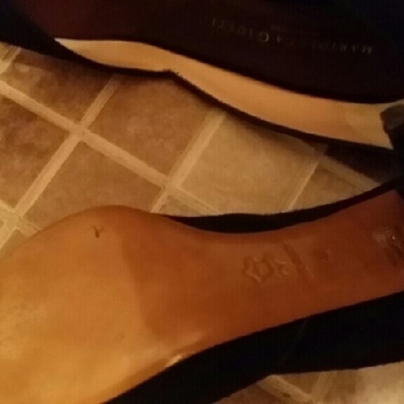 Marioluca Giusti Suede, Peep Toe Heels, Black View 4